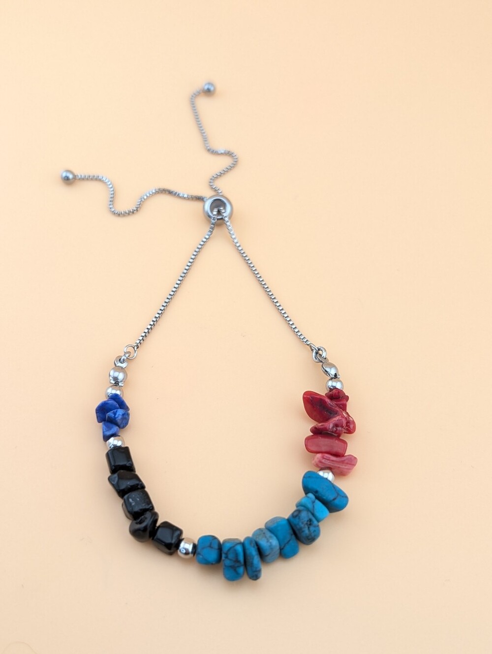 Gemstone Anklet / Bracelet - Adjustable Size
